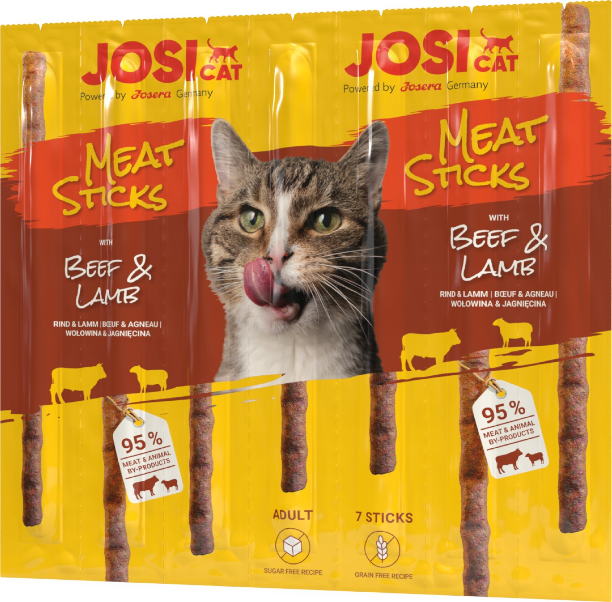 JosiCat Meat Sticks z wołowiną i jagnięciną