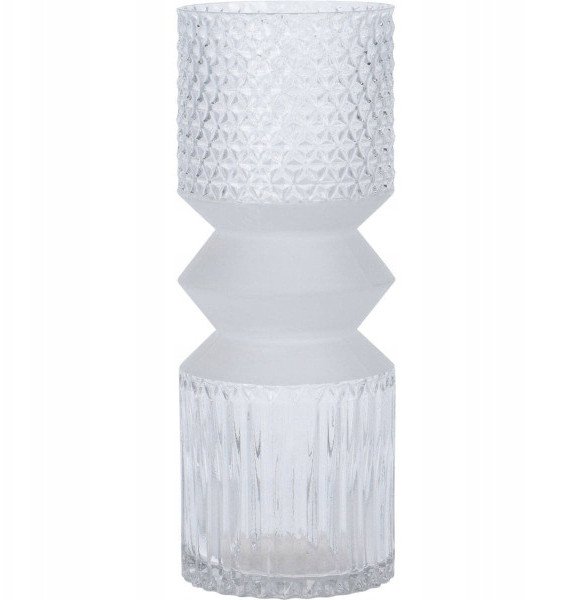 Glass vase GEOMETRIC, 30 cm