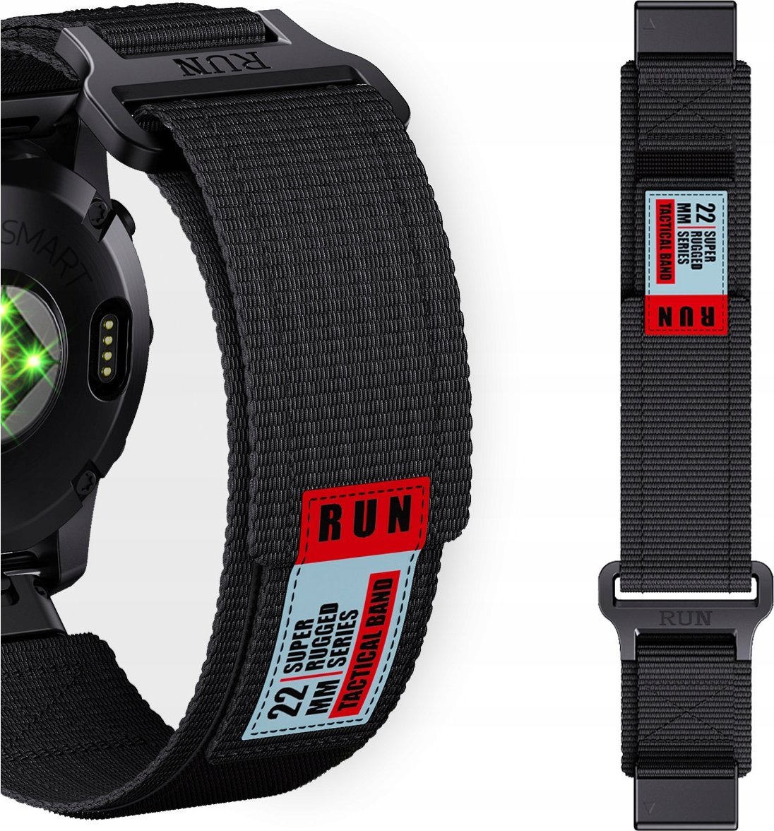 PASEK NYLONOWY DO GARMIN FENIX 5 6 7 8 E PRO SOLAR INSTINCT EPIX QUCIKFIT
