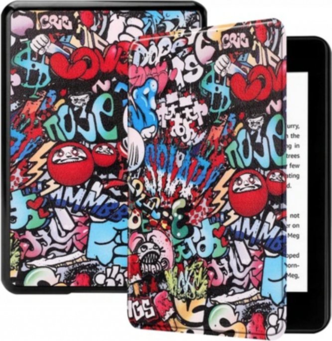 Pokrowiec Pan i Pani Gadżet Etui do Amazon Kindle 10 Grafitti