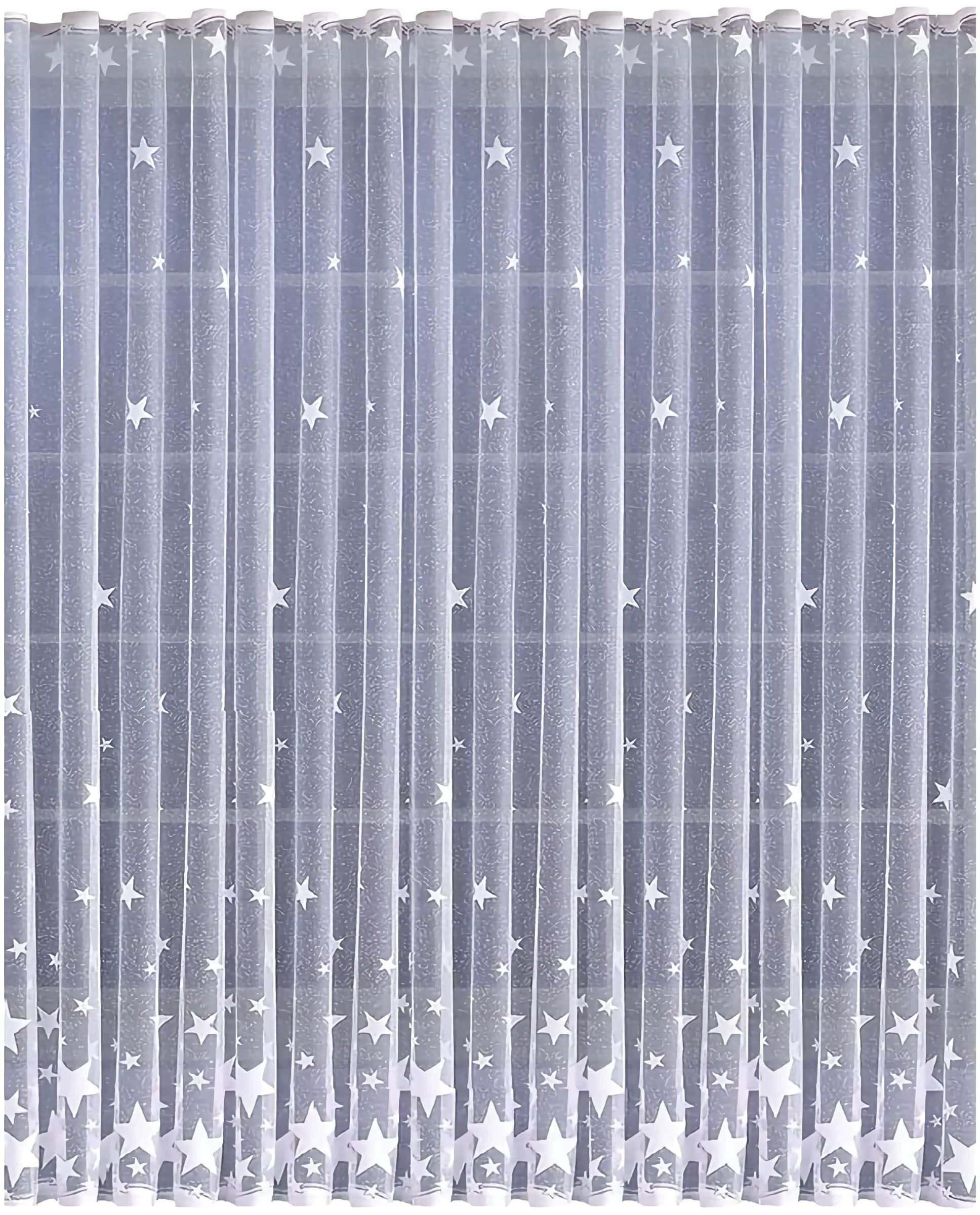 Firanka Gwiazdki wysokość 230 cm DomoweTekstylia | WN628G 230 | Święta Boże Narodzenie