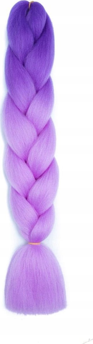 WŁOSY SYNTETYCZNE WARKOCZYKI WARKOCZ FIOLETOWE RÓŻOWE 130 CM WA10