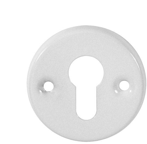 DOOR CYLINDER KEY PLATE WHITE 100