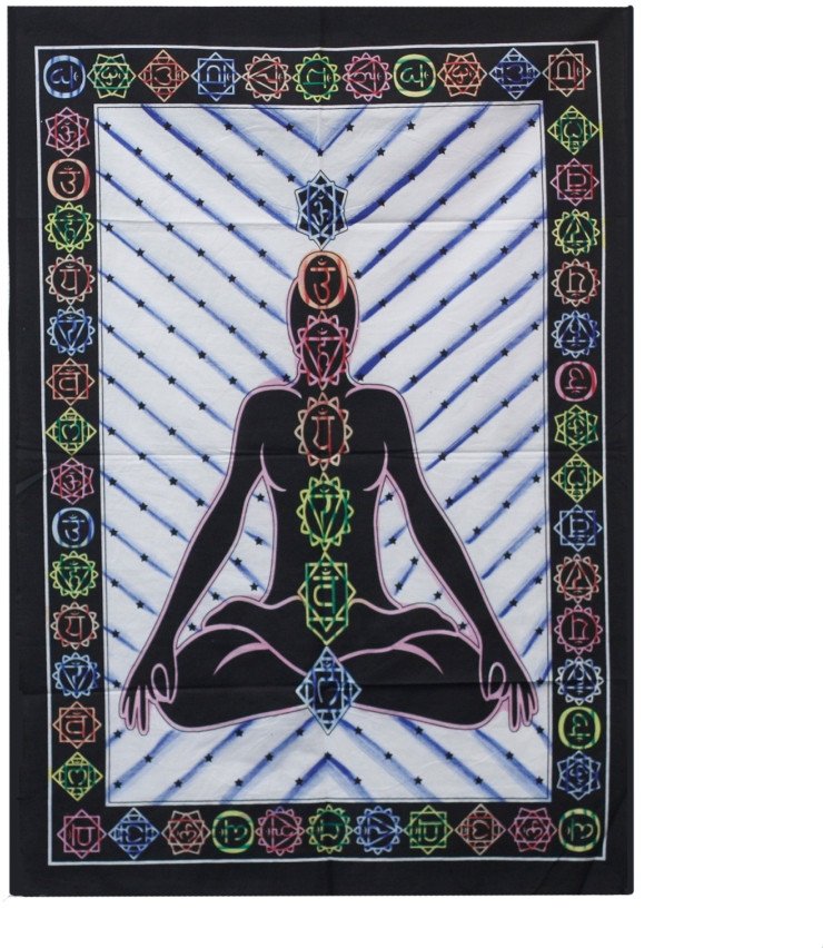 Bawełniane Tkaniny Ścienne - Chakra Buddha