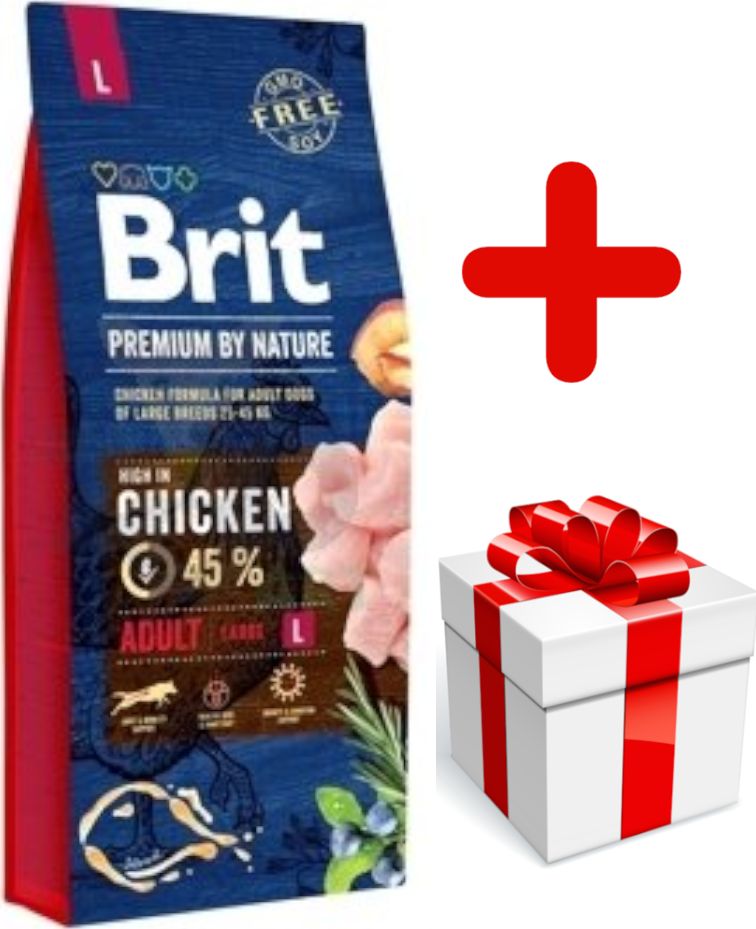 Brit Premium By Nature Adult L 15kg + niespodzianka dla psa