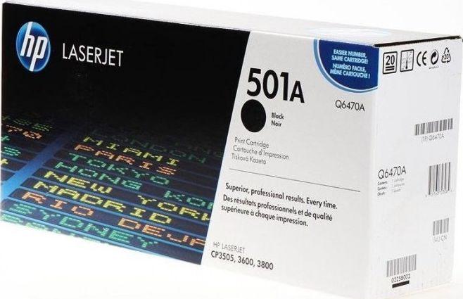Toner HP 501A Black Oryginał (Q6470A)