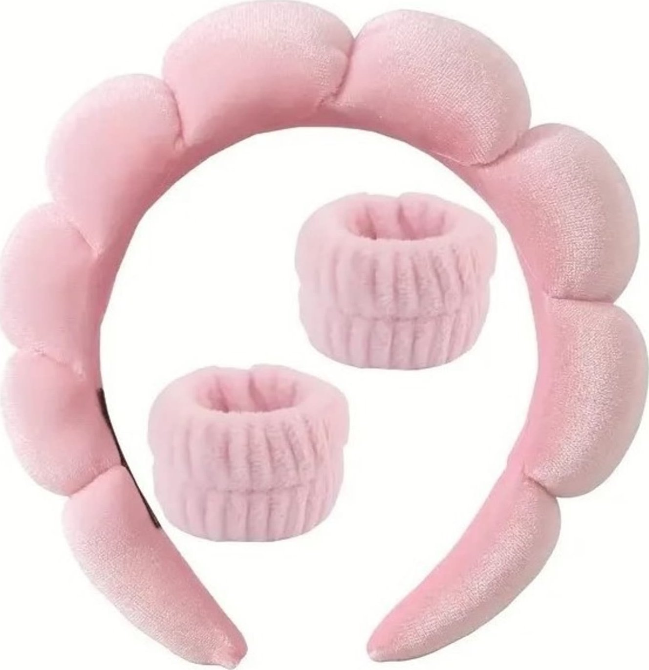 eCarla Zestaw opasek kosmetycznych na głowę i nadgarstki O536R