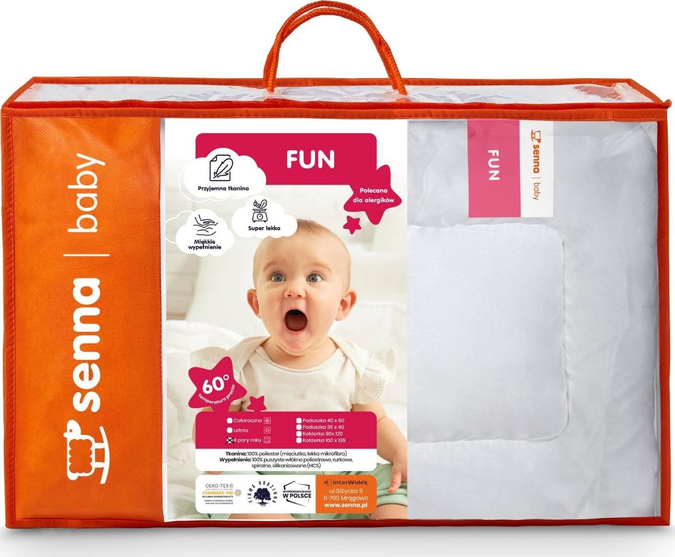 FUN-KOMPLET DZIECIĘCY 4PR 100X135+40X60