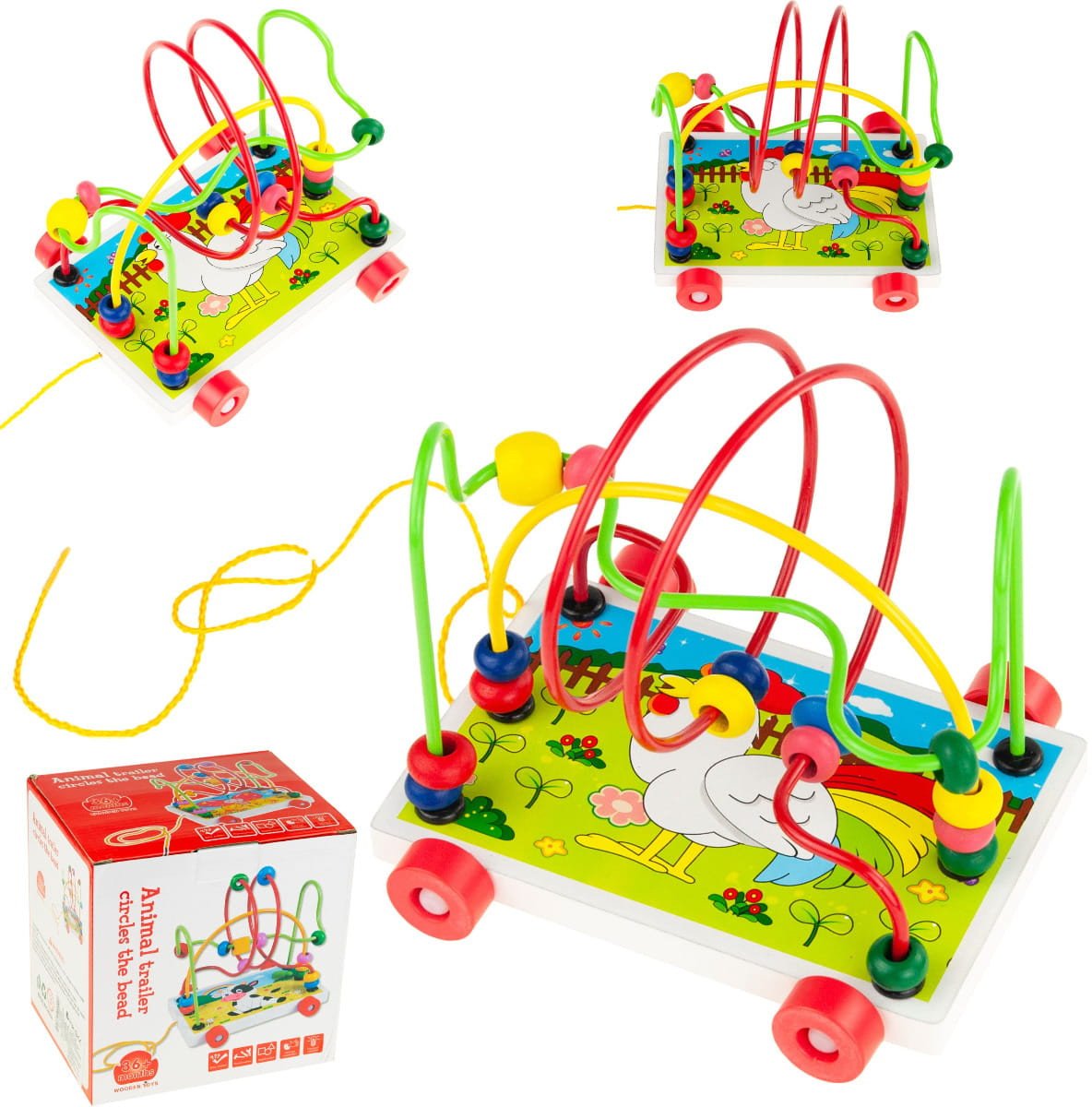 TG67025 EDUKACYJNY LABIRYNT PRZEPLATANKA DUŻA MULA KÓŁKA