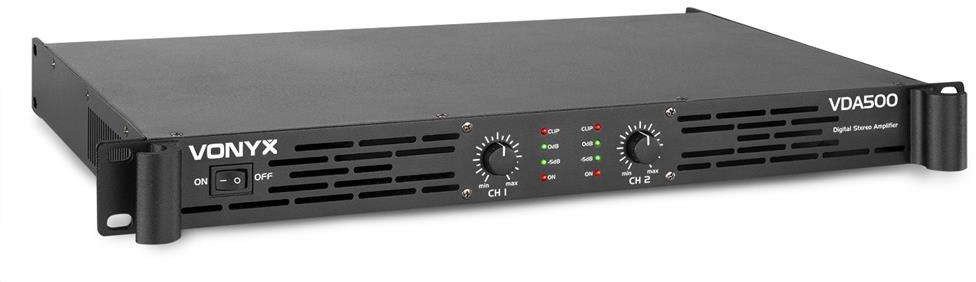 Wzmacniacz 2 x 250W VDA500 PA 1U one size
