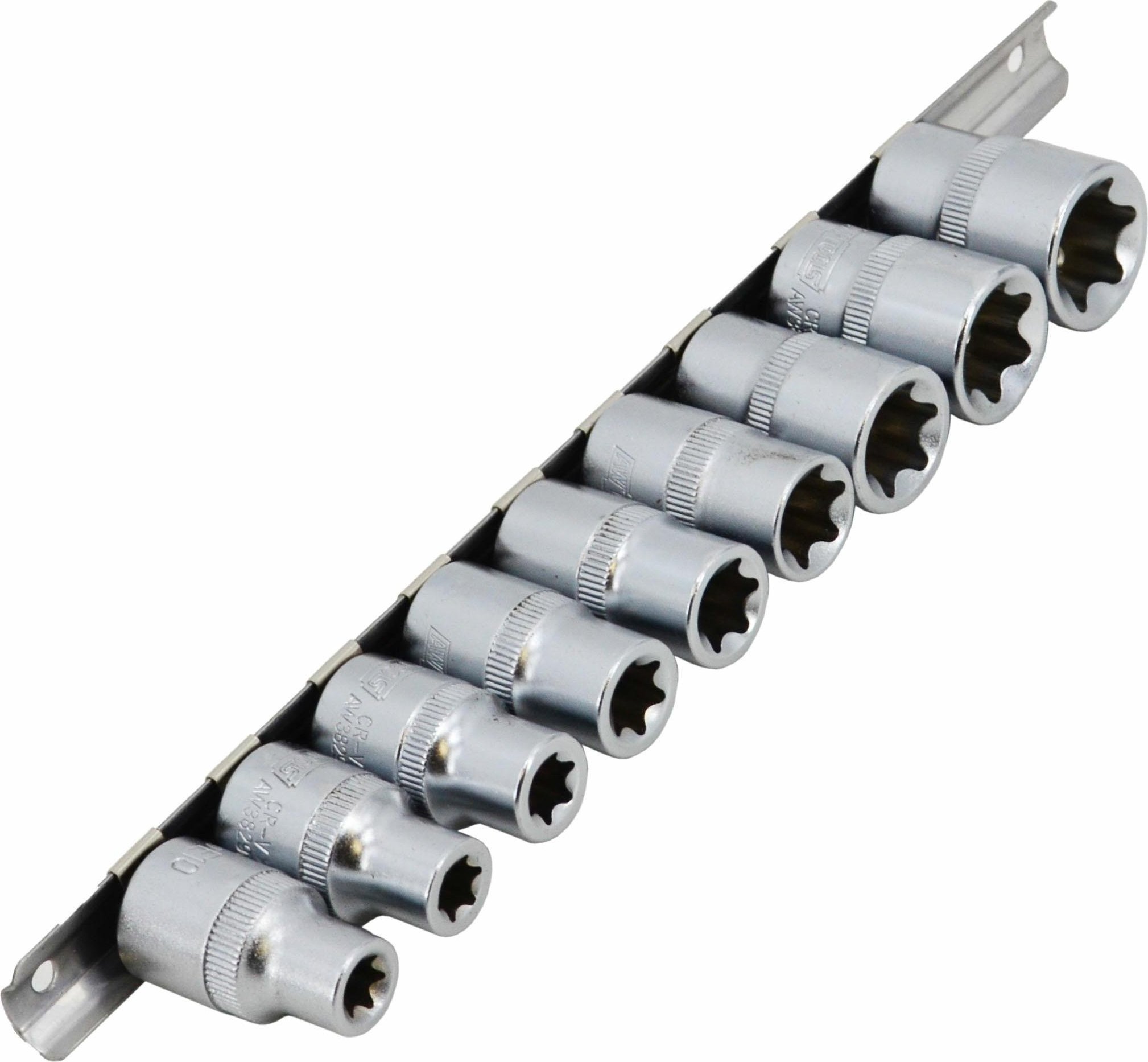 AWTools AWTOOLS ZESTAW NASADEK TORX 1/2" E10-E24 - 9 CZĘŚCI