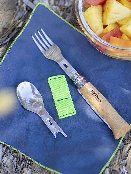 Opinel Pikniko rinkinys su šakute ir šaukštu nr. 8, Opinel