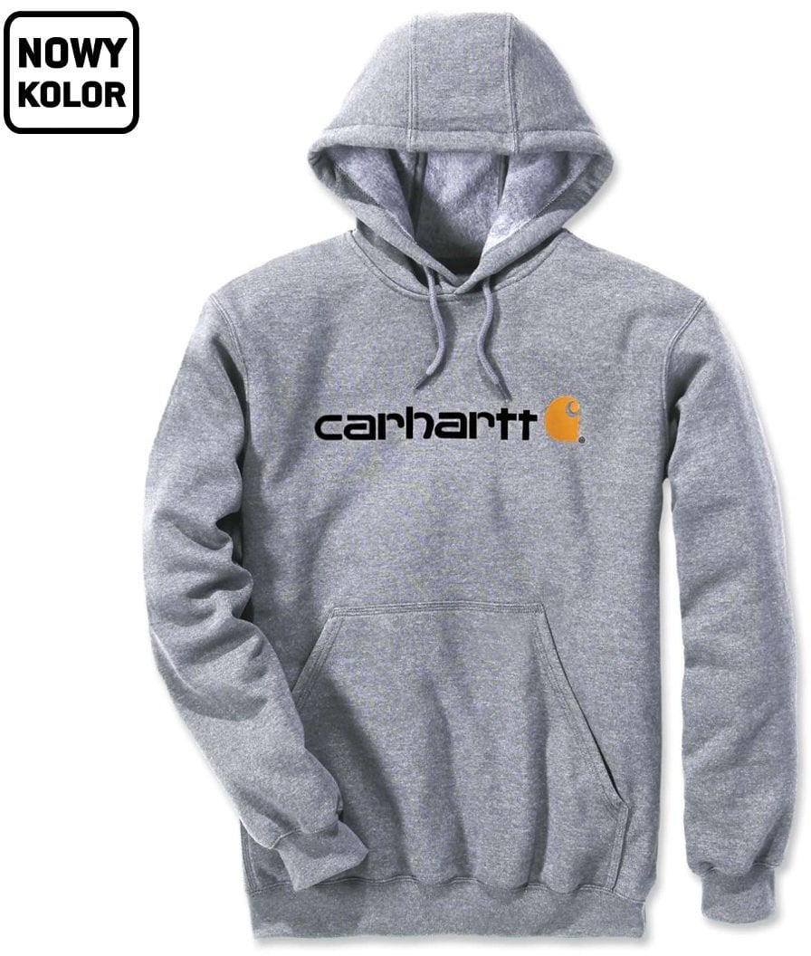 Bluza Carhartt Signature Logo Midweight Grey