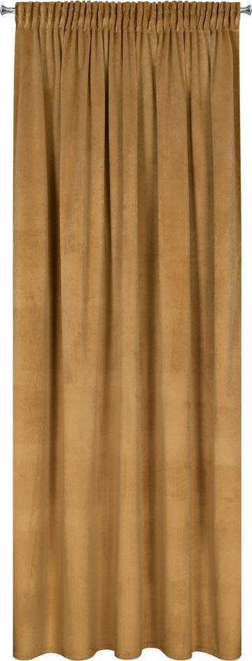 Eurofirany Zasłona 140 x 270 Dekoracyjna Welwet Melanie Miodowy