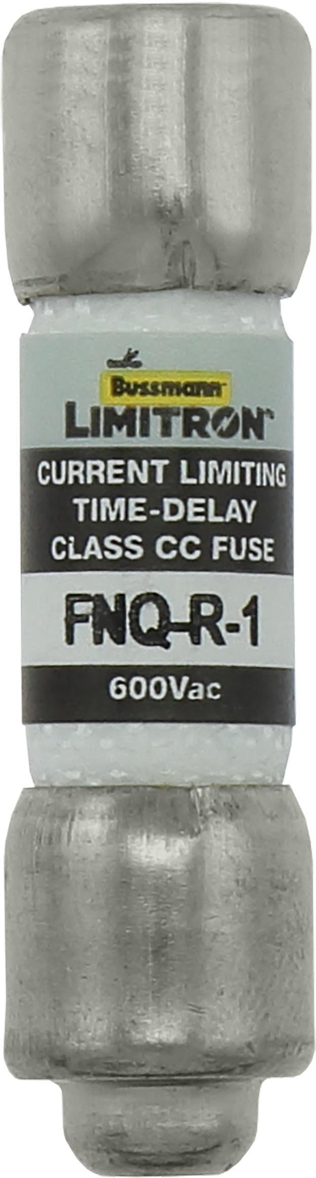 Wkładka bezpiecznikowa cylindryczna 10x38mm 1A 600V AC, klasa CC, zwłoczna FNQ-R-1