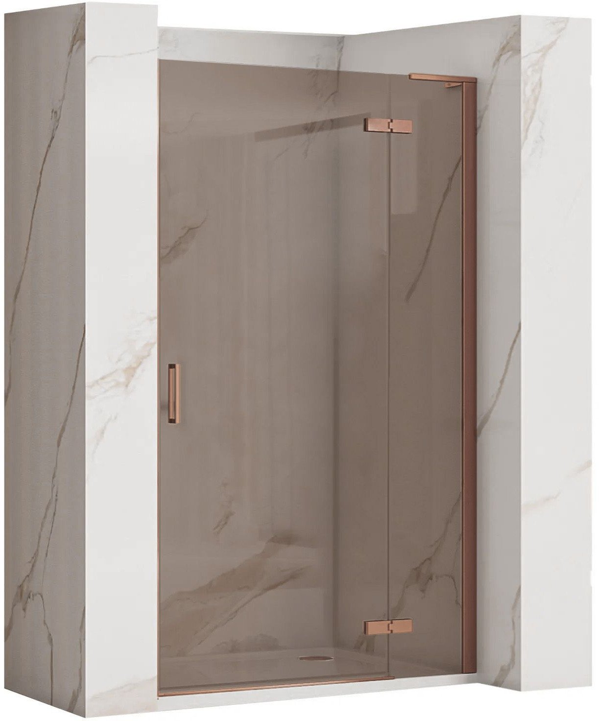 Drzwi prysznicowe Rea Hugo 100 Miedziane Szczotkowane