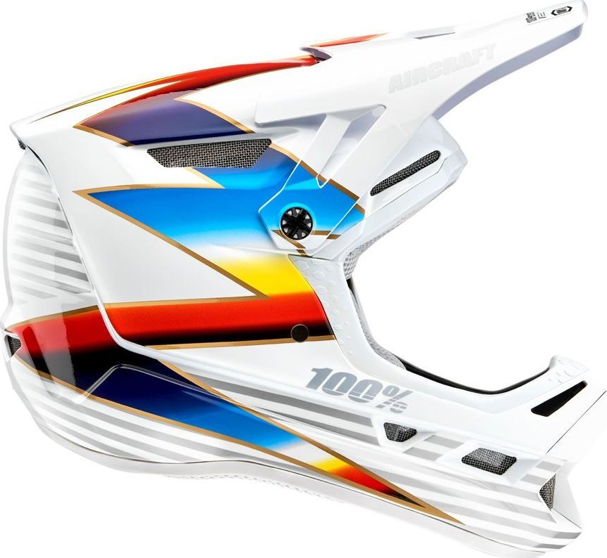 100% Kask full face 100% AIRCRAFT COMPOSITE Helmet Knox White roz. L (59-60 cm) (NEW)