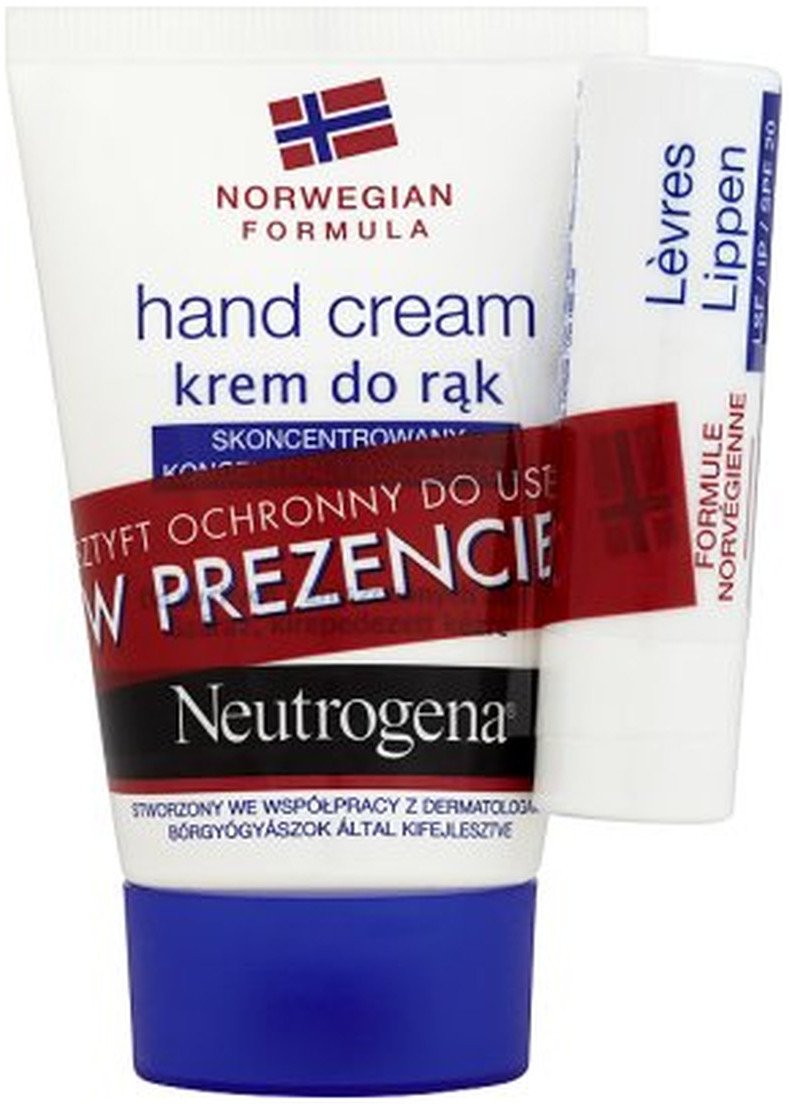 Neutrogena Formuła Norweska Krem Do Rąk+Sztyft SPF20 50ml