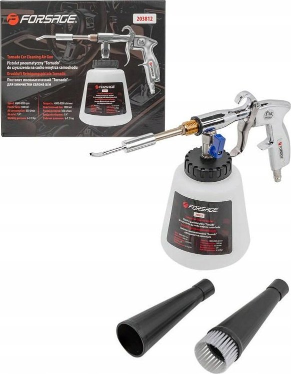 Forsage Pistolet pneumatyczny z dyszą do czyszczenia na sucho tapicerki samochodu