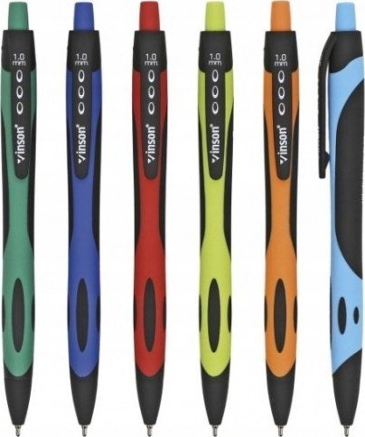 BTS Długopis automatyczny niebieski szkolny