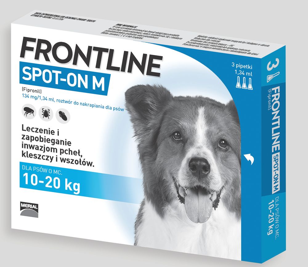 Frontline Frontline Spot On Pies M 10-20 kg dla psów M 3x1,34 ml