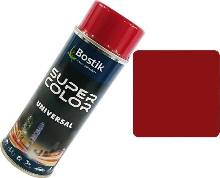 Bostik Lakier w sprayu uniwersalny Super Color 400 ml rubinowy