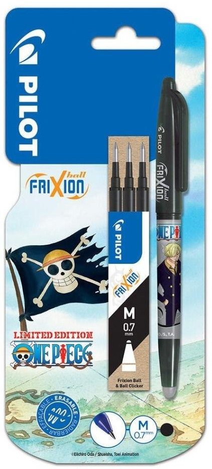 Pióro kulkowe czarny+3 wkłady One Piece EDUKAMP