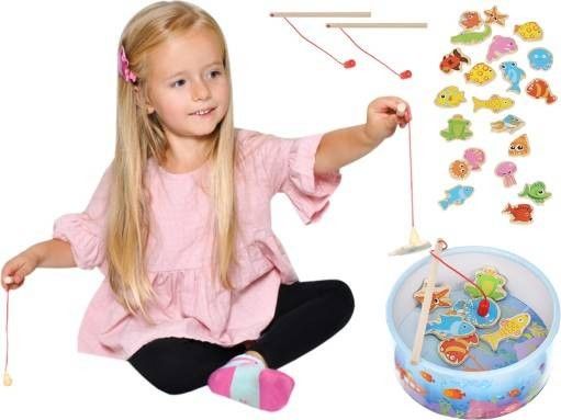 Ikonka Gra "Łowienie rybek" na magnes 22 el.