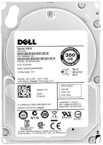 DELL 0MTV7G-RFB dysk twardy 300 GB 10000 RPM 2.5" SAS