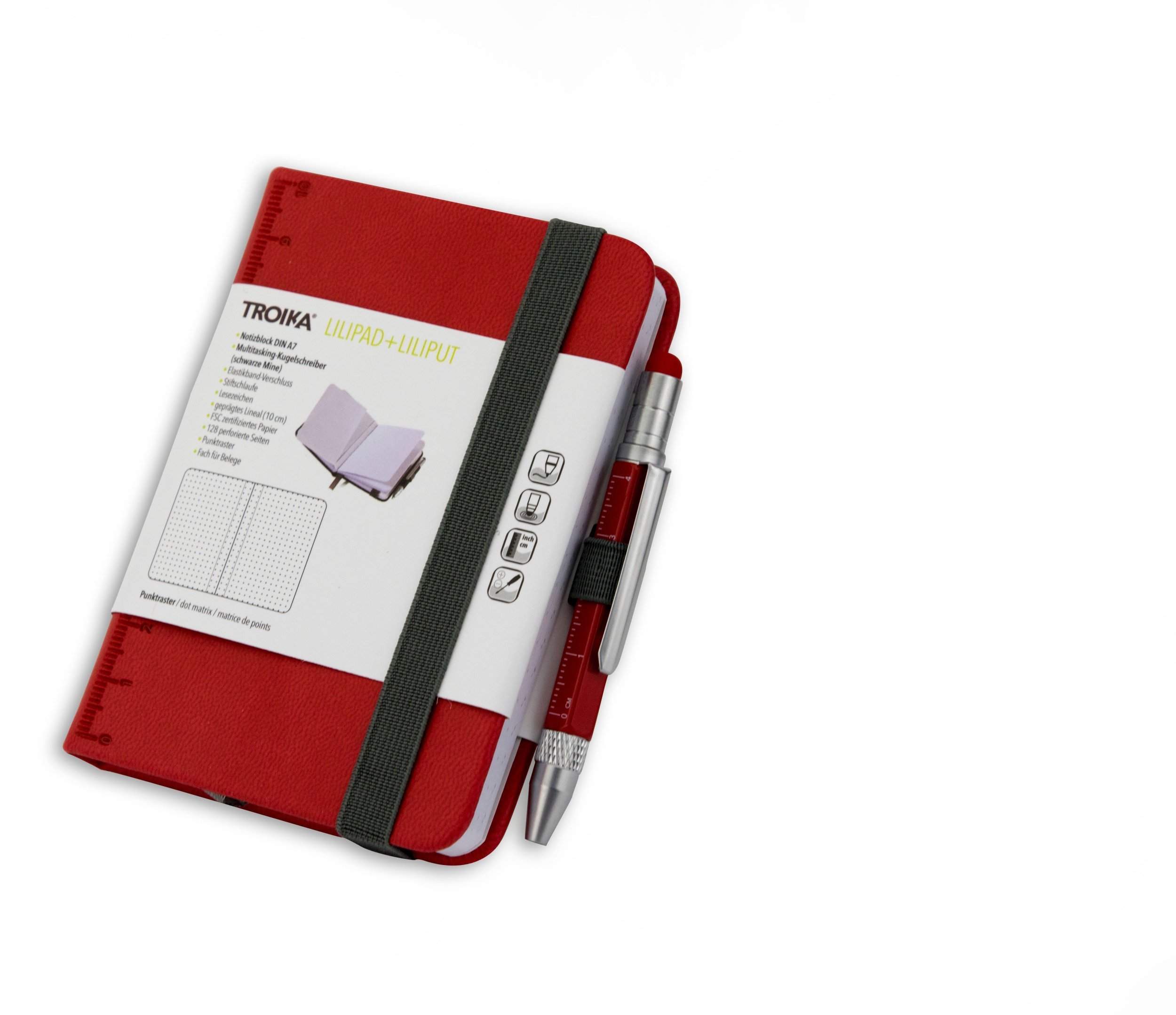 Troika TROIKA blok notatek LILIPAD+LILIPUT TOOL PEN czerwony