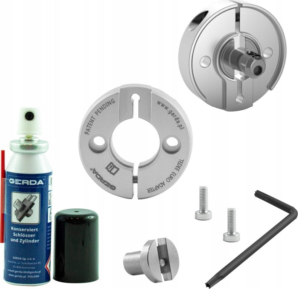 Tedee Tedee - adapter do drzwi europejskich, srebrny