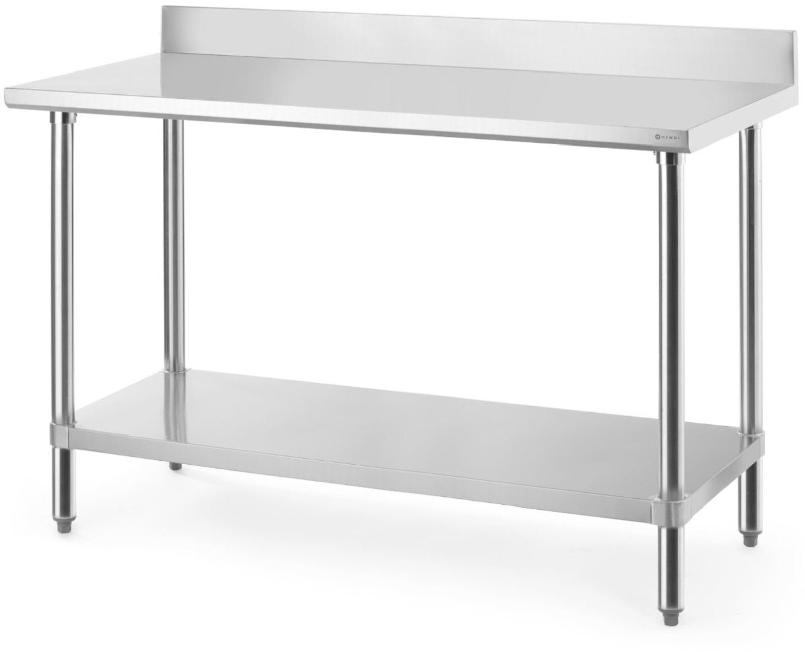 Hendi Stół przyścienny z półką rantem skręcany Budget Line 140x60x95 cm