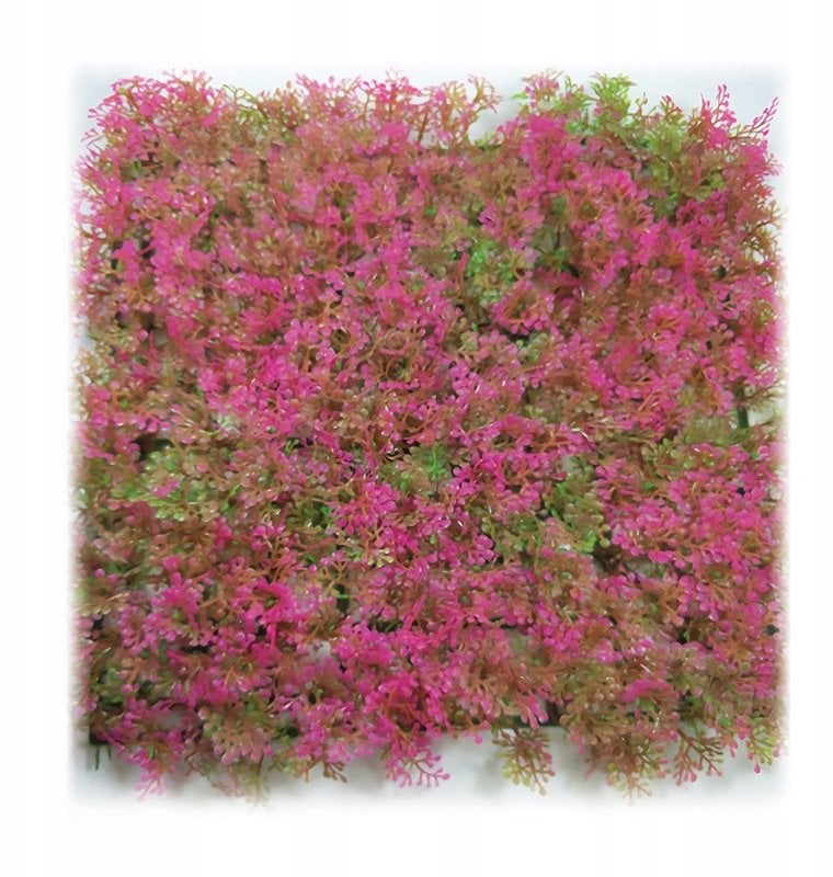 Terra Natura Aqua Natura, roślina, do dekoracji akwarium, różowa, plastikowa, 25 cm x 25 cm, morski dywan