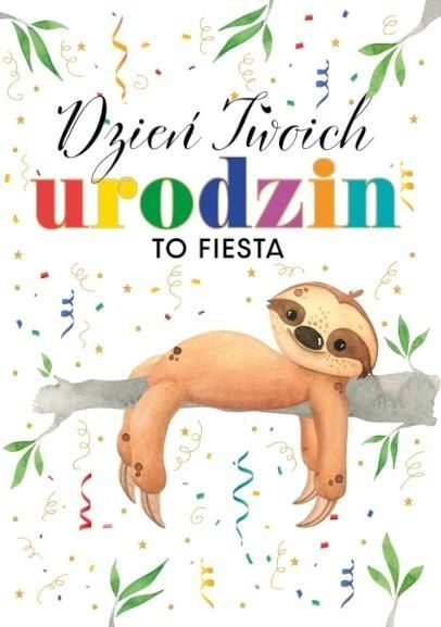 Trend Kartka okolicznościowa Urodziny TS107