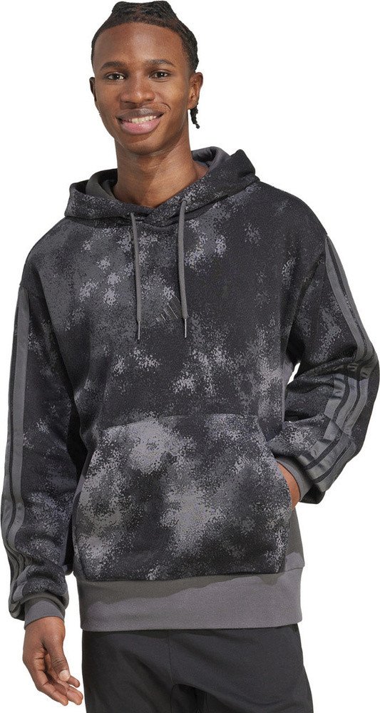 Bluza męska adidas Sea AOP Hoodie grafitowa JW3709 S