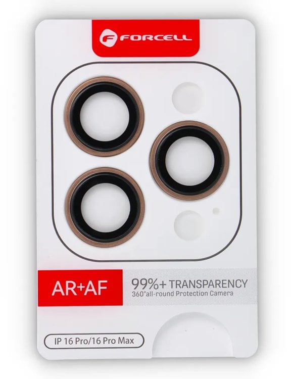 Szkło hartowane Forcell Premium do aparatu - do iPhone 16 Pro / 16 Pro Max Tytan Pustynny