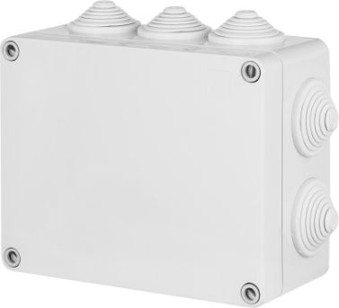 Elektro-Plast Puszka hermetyczna Industrial n/t 198 x 163 x 80mm z 10 dławnicami IP55 szara (2711-02)