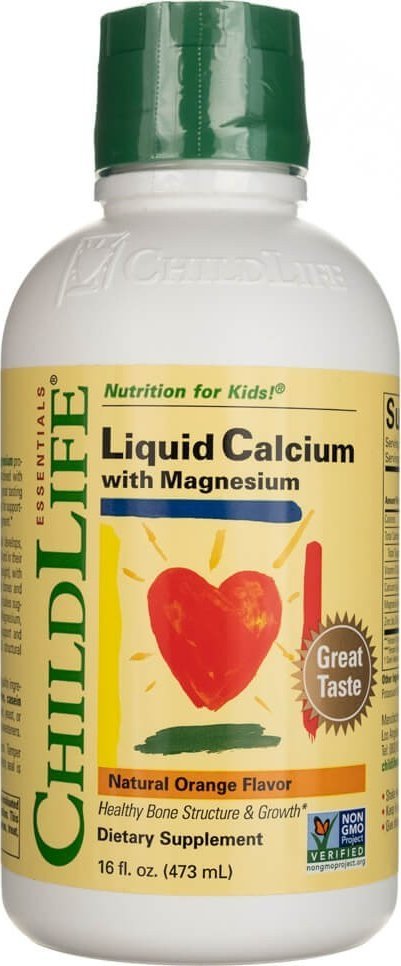 Triton ChildLife Wapń z magnezem dla dzieci, pomarańczowy - 473 ml