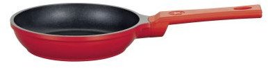 Patelnia z powłoką nieprzywierającą, śred. 18 x 4 cm, czerwona / Spring