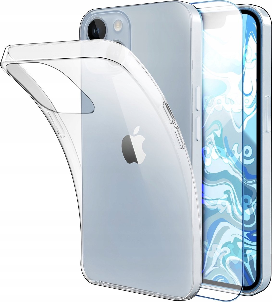 Hello Case Etui Do iPhone 14 (Przezroczyste, Pancerne, Silikonowe, Obudowa) Szkło