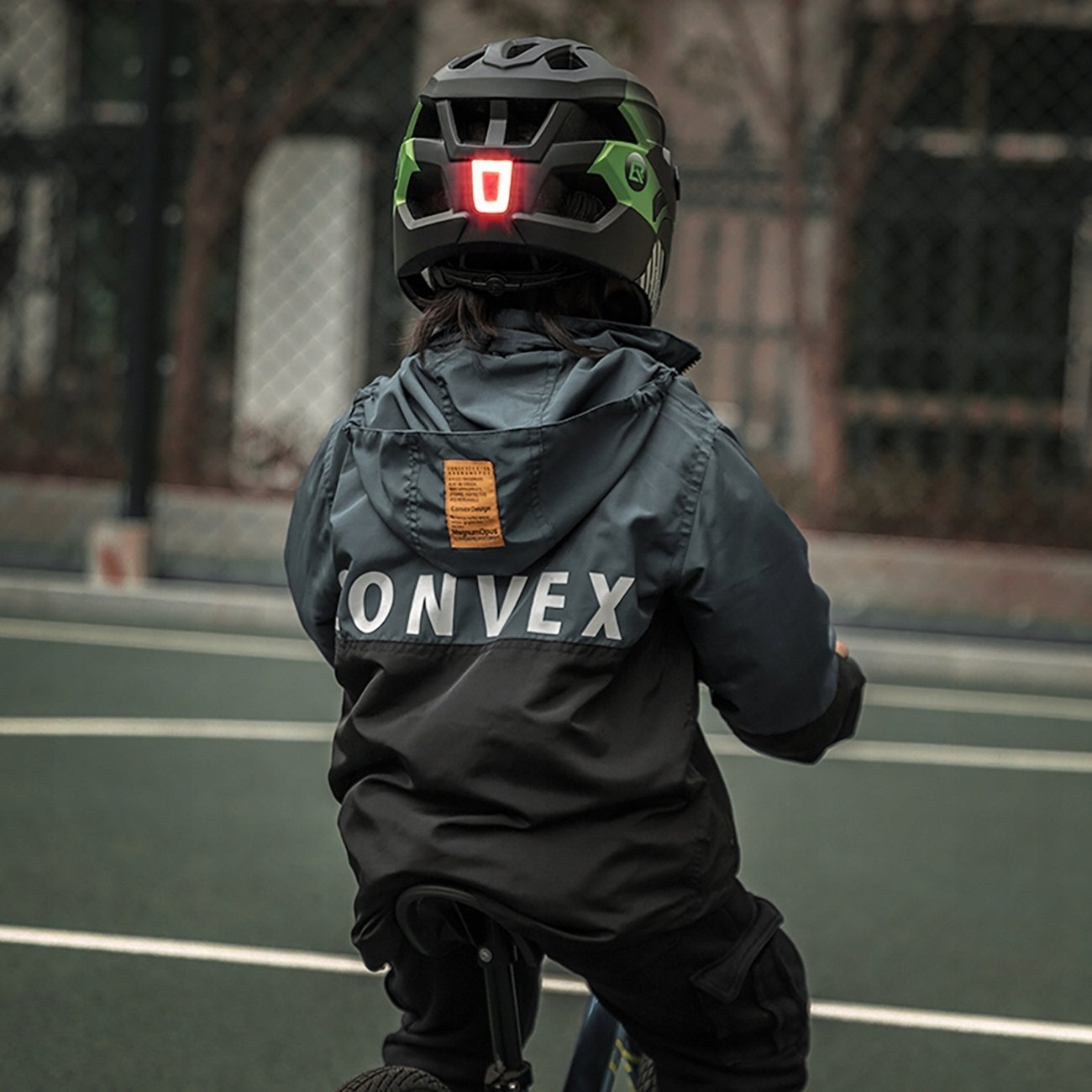 RockBros Kask rowerowy TS-61 10110061004 dziecięcy z odpinaną szczęką rozmiar M (54-57) - zielony