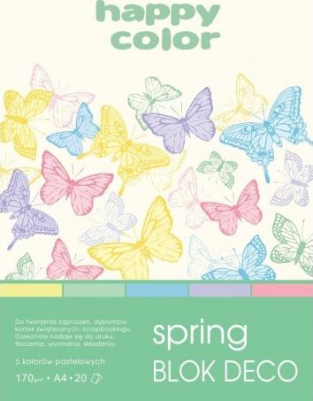Happy Color Blok techniczny A4 20k kolorowy
