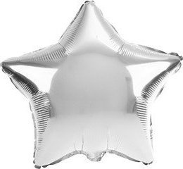 Selgros Balon foliowy gwiazda srebrny