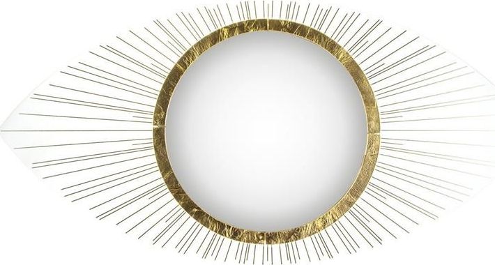 Pigmejka Dekoracja Ścienna Lustro Oko 80x40x5 cm uniwersalny