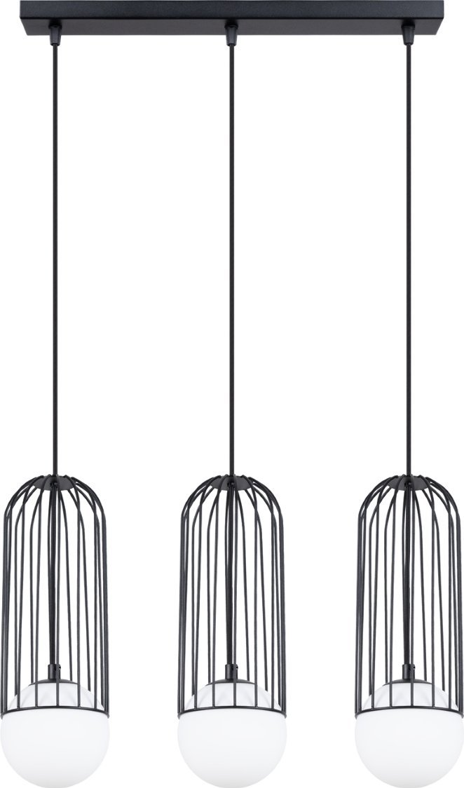 Lampa wisząca Sollux Lighting SOLLUX Lampa wisząca BRINA 3L czarna 3 x G9 SL.1334