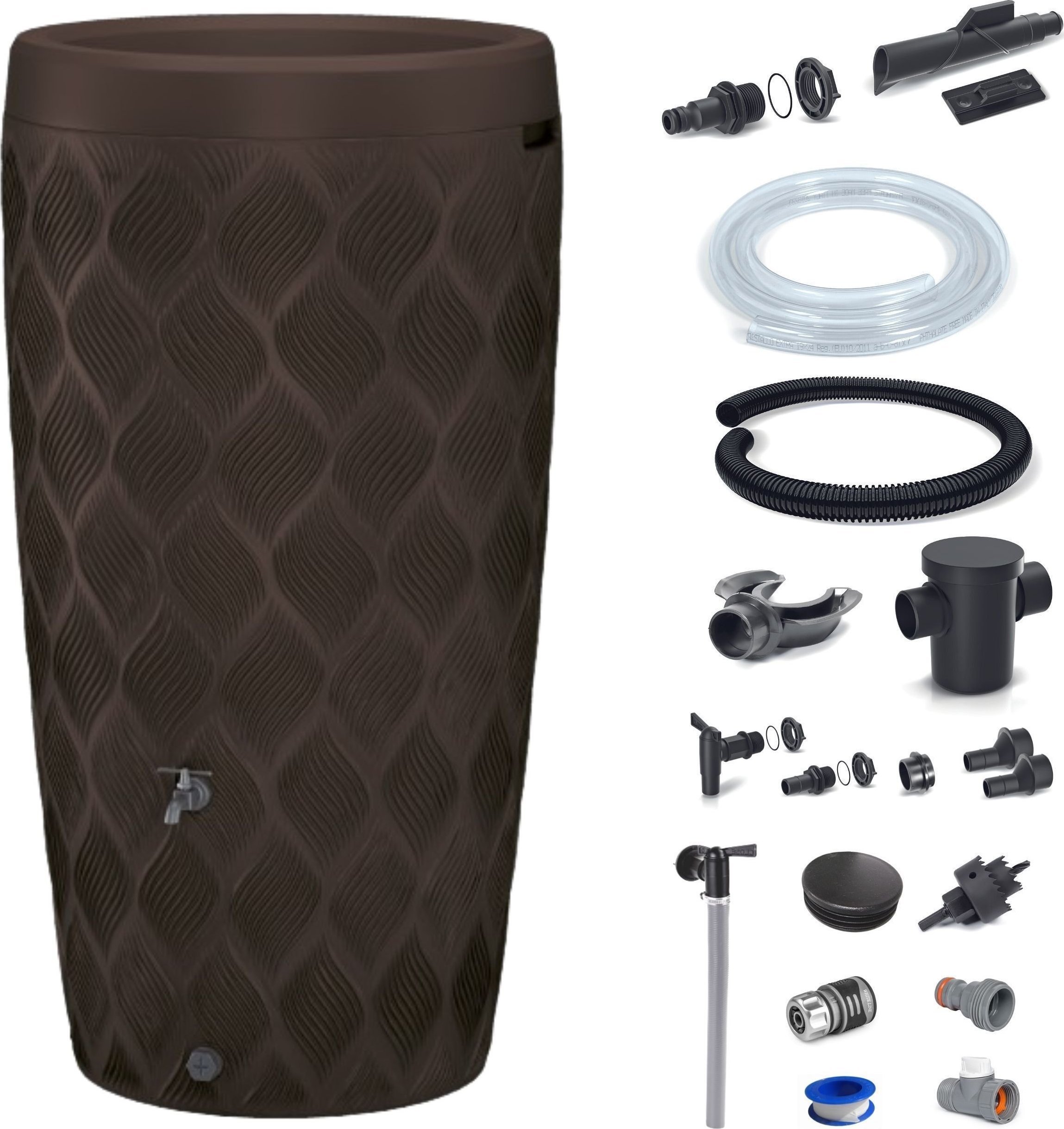 Form-Plastic Zbiornik na deszczówkę Flow 240l, przyłącza Beczka