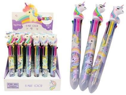 Długopis wielokolorowy 10 kolorow (36szt)