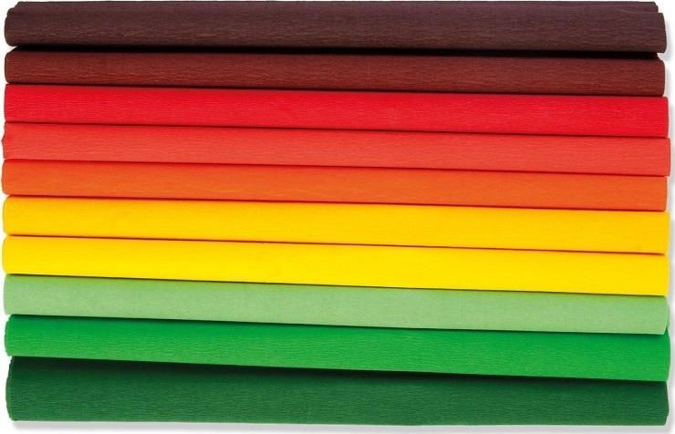 Happy Color Bibuła marszczona 25x200 Jesień mix 10 rolek