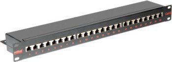 Roline Patch panel ROLINE Cat.6 (Class E) 19, 24P, ekranowany, czarny