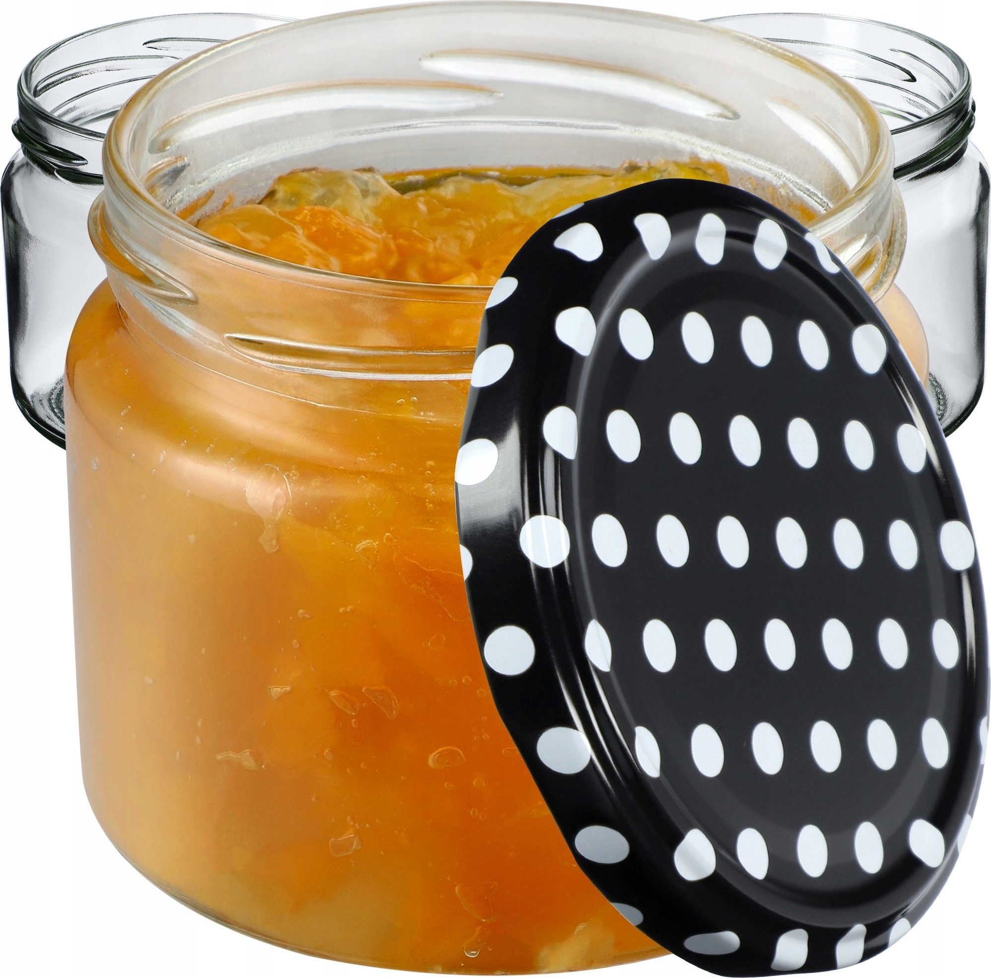 Kadax 10x Słoiki Na Przetwory Miód 330ml Zakrętki fi82